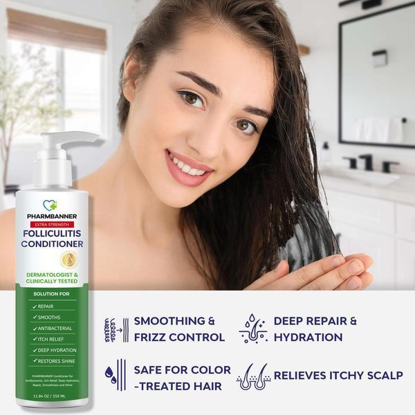 Шампунь кондиционер облегчает зуд при фолликулите Pharmbanner Folliculitis Conditioner 350 мл 2894996619 фото