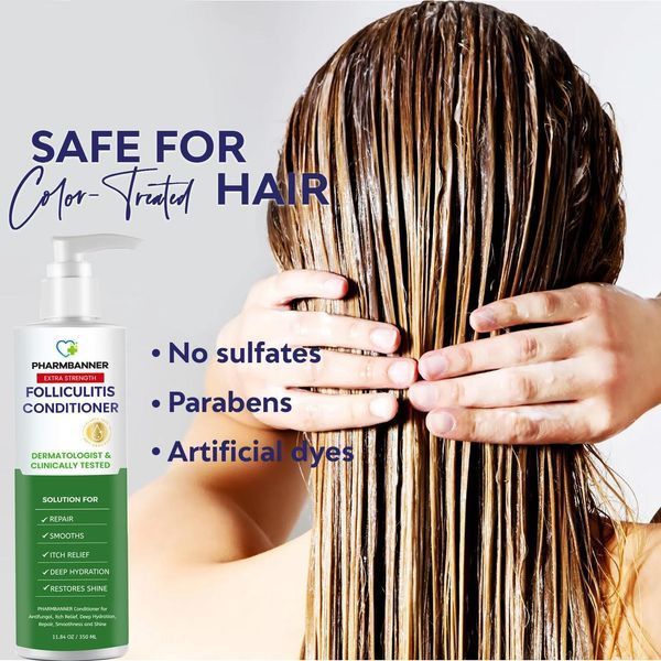 Шампунь кондиционер облегчает зуд при фолликулите Pharmbanner Folliculitis Conditioner 350 мл 2894996619 фото