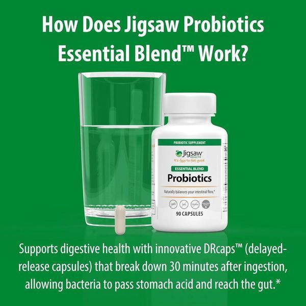 Добавка премиум-класса для здоровья кишечника Jigsaw Health Probiotics Essential Blend 90 капсул 2980310701 фото