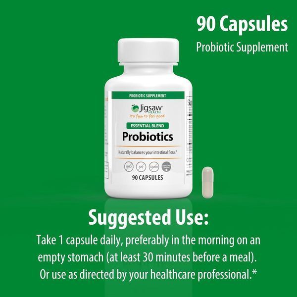 Добавка премиум-класса для здоровья кишечника Jigsaw Health Probiotics Essential Blend 90 капсул 2980310701 фото