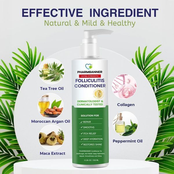 Шампунь кондиционер облегчает зуд при фолликулите Pharmbanner Folliculitis Conditioner 350 мл 2894996619 фото