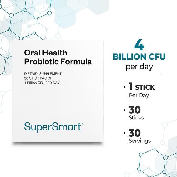 Добавка премиум-класса для здоровья полости рта Supersmart Oral Health Probiotics 30 пакетов 3098892638 фото