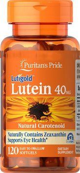 Витамины Puritan's Pride Lutein 40 mg with Zeaxanthin 120 капсул (4384302301) 1437159396 фото