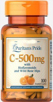 Вітаміни Puritan's Pride Vitamin C-500 mg with Bioflavonoids & Rose Hips 100 таблеток (4384301686) 1060003024 фото