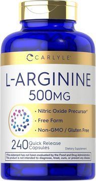 Домішка преміумкласу аргінін Carlyle L-Arginine 500mg 240 капсул 2804367194 фото