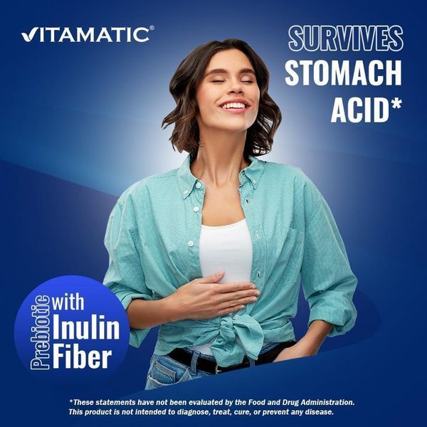Домішка преміумкласу для здоров'я травної системи та кишківника Vitamatic Lactobacillus Reuteri Complex 60 капсул 2659409418 фото