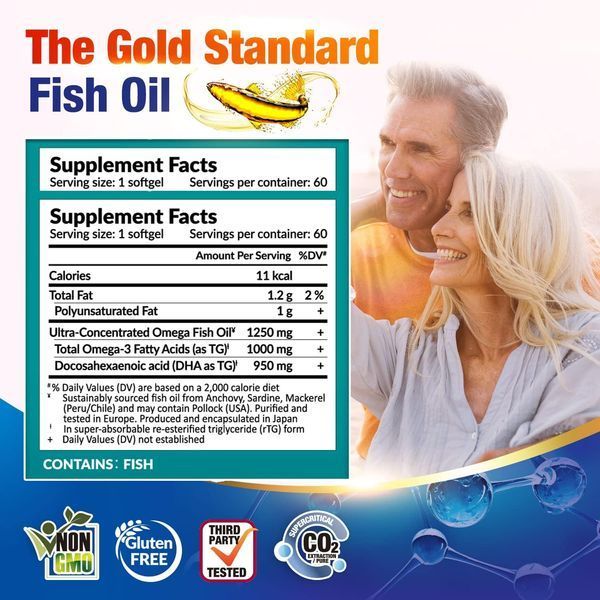 Трехслойный процесс очистки премиум-класса Омега-3 LABO Nutrition OmaxPure DHA76 60 капсул 4384306591 фото
