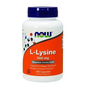 Амінокислота NOW L-Lysine 500 mg Capsules 100 капсул (4384301284) 1060000750 фото