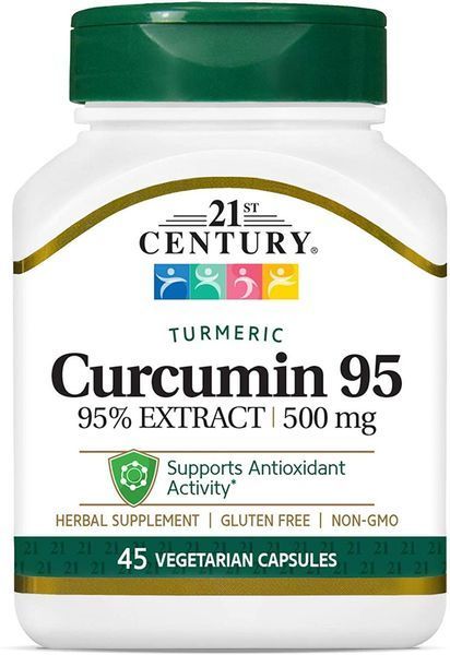 21st Century Curcumin 95 500 mg 45 капсул (4384304124) 1573406612 фото
