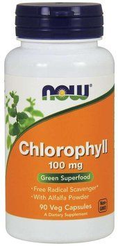 Специальный продукт NOW Chlorophyll 100 mg Veg Capsules 90 капсул (4384301188) 1060000650 фото