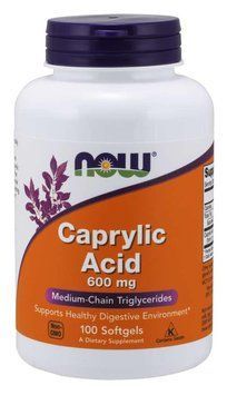 Спеціальний продукт NOW Caprylic Acid 600 mg Softgels 100 капсул (4384301955) 1060004657 фото