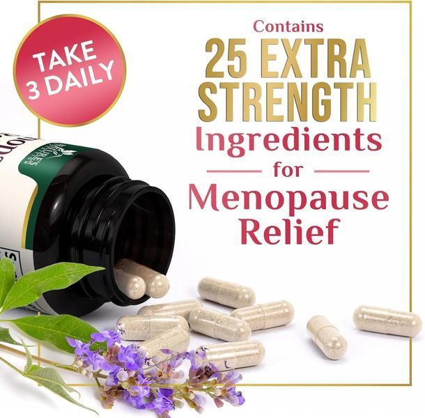 Домішка преміумкласу для полегшення менопаузи Nature's Nutrition Menopause Relief 120 капсул 2870317176 фото