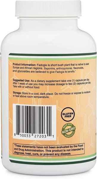 Бустер тестостерону Double Wood Supplements Fadogia Agrestis 180 капсул 1931073021 фото