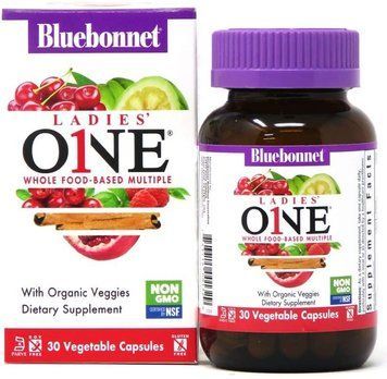 Вітаміни Bluebonnet Nutrition Ladies' ONE Whole Food-Based Multiple 30 капсул (4384302954) 1437160162 фото