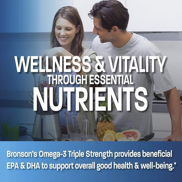 Добавка премиум-класса Bronson Omega 3 Fish Oil Triple Strength 360 капсул 4384307754 фото
