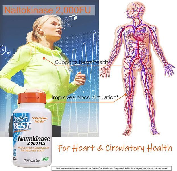 Doctor's Best Nattokinase 2,000 FUs 270 капсул (4384303723) 1472632052 фото