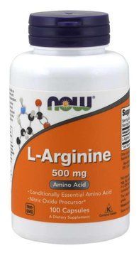 Амінокислота NOW L-Arginine 500 mg Capsules 100 капсул (4384302605) 1437159770 фото