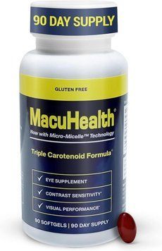 Удосконалена формула для підтримки та здоров'я очей MacuHealth Triple Carotenoid Formula 90 капсул 2090833055 фото