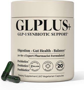 Домішка преміумкласу зниження ваги Plus+Ultra GLPLUS+ GLP-1 Symbiotic Support 60 капсул 2966551237 фото