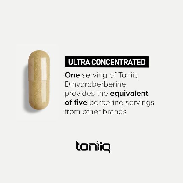 Домішка преміумкласу дигідроберберберлін Toniiq Ultra Concentrated Dihydroberine 60 капсул 2456176400 фото