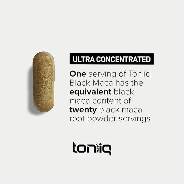 Бустер тестостерону Toniiq Black Maca Ultra Concentrated 120 капсул 2058331853 фото