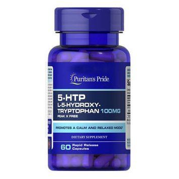 Жиросжигатель Puritan's Pride 5-HTP 100 mg 60 капсул (4384302557) 1437159688 фото