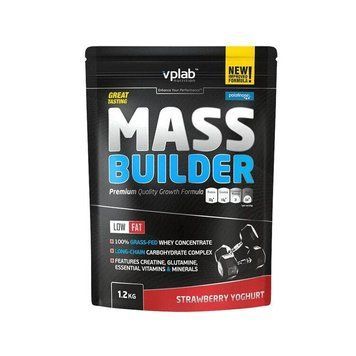 Гейнер VPLab Mass Builder 1200 г Клубника (4384303110) 1437160385 фото