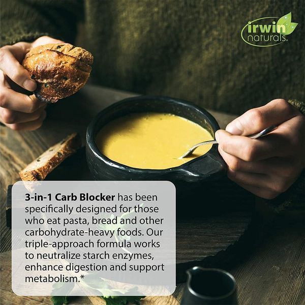 Жиросжигатель Irwin Naturals 3-in-1 Carb Blocker 75 капсул (4384303573) 1443115844 фото