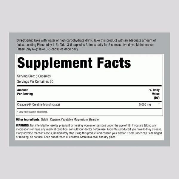 Добавка премиум-класса для роста мышечной массы Fitness Labs German Creatine Monohydrate Capsules 1000mg 300 капсул 2917646023 фото