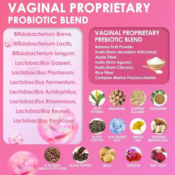 Домішка преміумкласу вагінальні пробіотики Totaria Vaginal Moisturizer With Probiotics 120 капсул 2687396366 фото