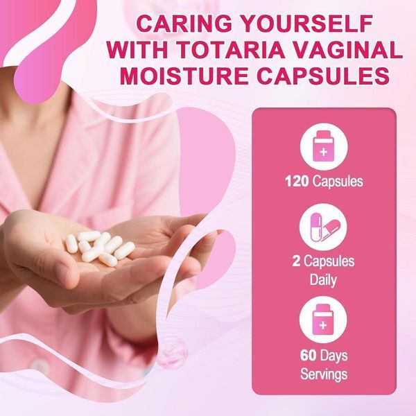 Домішка преміумкласу вагінальні пробіотики Totaria Vaginal Moisturizer With Probiotics 120 капсул 2687396366 фото