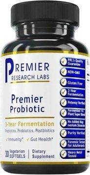 Добавка премиум-класса поддержание оптимального здоровья кишечника Premier Research Labs Premier Probiotic 30 капсул 43819538414 фото