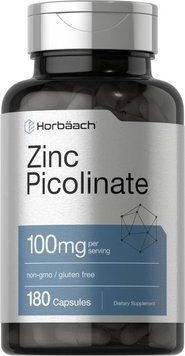 Домішка преміумкласу піколінат цинку Horb&auml;ach Zinc Picolinate 100mg 180 капсул 2456176402 фото