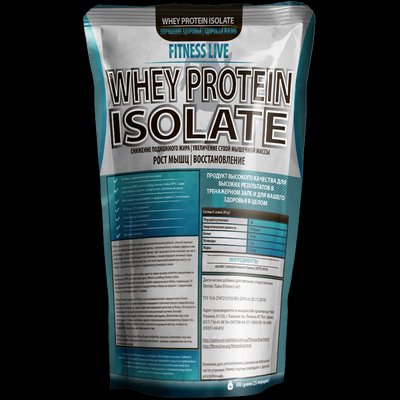 Протеин Fitness Live Whey Protein Isolate 500 г Без вкуса (5502945732548) 1059999172 фото