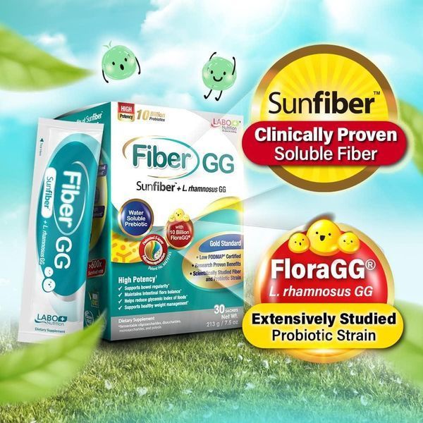 Поддержка здоровья кишечника, иммунитета премиум-класса LABO Nutrition FiberGG 30 пакетов 2218841263 фото