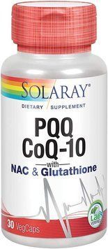 Solaray PQQ CoQ-10 with NAC & Glutathione 30 капсул (4384305031b) 1862726373 фото