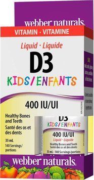 Витамины Webber Naturals Vitamin D3 400 IU Kids 25 мл (4384303471) 1437160762 фото