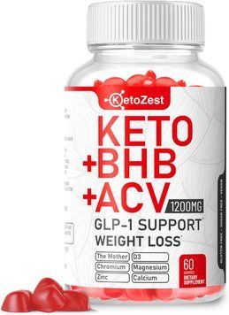 Добавка премиум-класса ускорения метаболических процессов KetoZest Keto ACV BHB GLP-1 Gummies 60 таблеток 4384307969 фото