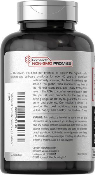 Добавка премиум-класса для простаты для мужчин Horb&auml;ach Prostate Support Complex 200 капсул 2457343832 фото