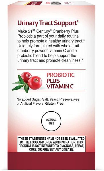 21st Century Cranberry Plus Probiotic 60 таблеток (4384303830) 1497484462 фото