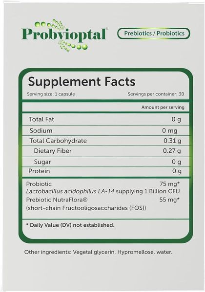 Добавка премиум-класса для баланса кишечной микрофлоры Vivioptal Vitamins Probvioptal 30 капсул 3041921624 фото