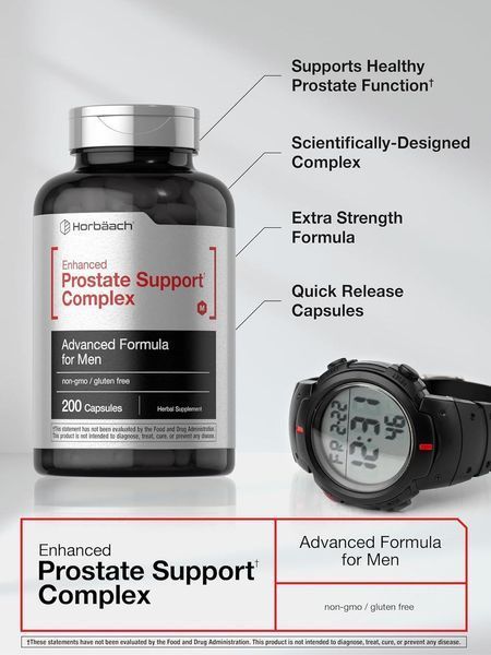 Добавка премиум-класса для простаты для мужчин Horb&auml;ach Prostate Support Complex 200 капсул 2457343832 фото
