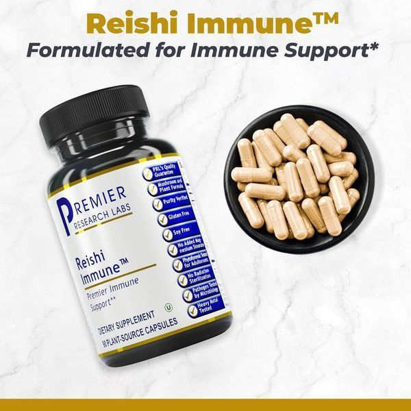 Добавка премиум-класса для укрепления иммунной системы Premier Research Labs Reishi Immune 90 капсул 43819538416 фото