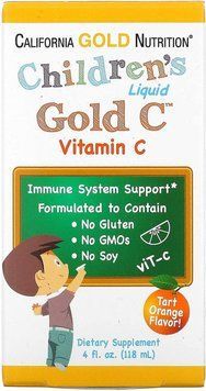 Витамины California Gold Nutrition Children's Liquid Gold Vitamin C 118 мл (4384303730) 1478241450 фото