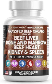 Домішка з яловичих органів Clean Nutraceuticals Grass Fed Beef Liver 90 капсул 2058332119 фото