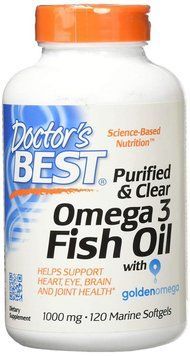 Спеціальний продукт Doctor's Best Omega 3 Fish Oil with Goldenomega 120 капсул (4384302762) 1437159927 фото