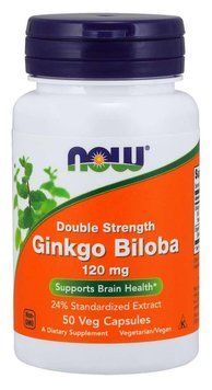 Специальный продукт NOW Ginkgo Biloba, Double Strength 120 mg Veg Capsules 50 капсул (4384301721) 1437158845 фото
