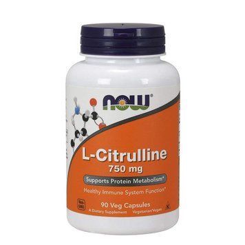 Аминокислота NOW L-Citrulline 750 mg Veg Capsules 90 капсул (4384301282) 1437158658 фото
