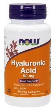 Хондропротектор NOW Hyaluronic Acid with MSM 60 капсул (4384301203) 1060000665 фото