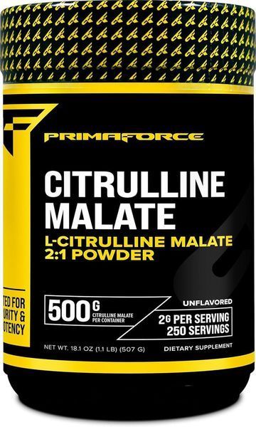 Передтренувальний комплекс PrimaForce Citrulline Malate 500 г (4384303579) 1443247471 фото